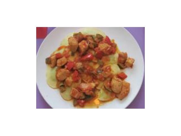 Schnelles Zuchini Paprika Gemüse