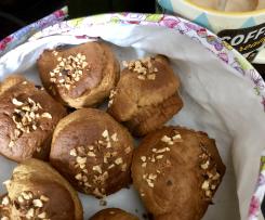 Frühstücks-Muffins mit Haferflocken und Banane