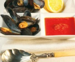 Muscheln mit Tomatensauce