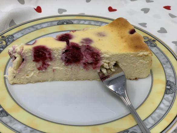 Himbeer-Käsekuchen ohne Boden