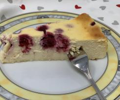 Himbeer-Käsekuchen ohne Boden