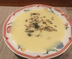 Spargelsuppe ohne Fett und Mehl