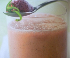 Eisgekühlter Erdbeer - Smoothie