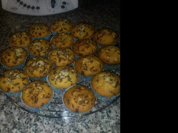 Leckere Muffins mit Schokostreusel