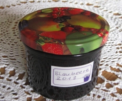 Blaubeermarmelade mit Schuss