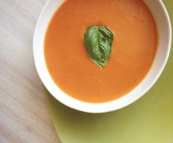 Tomatensuppe von frischen Tomaten