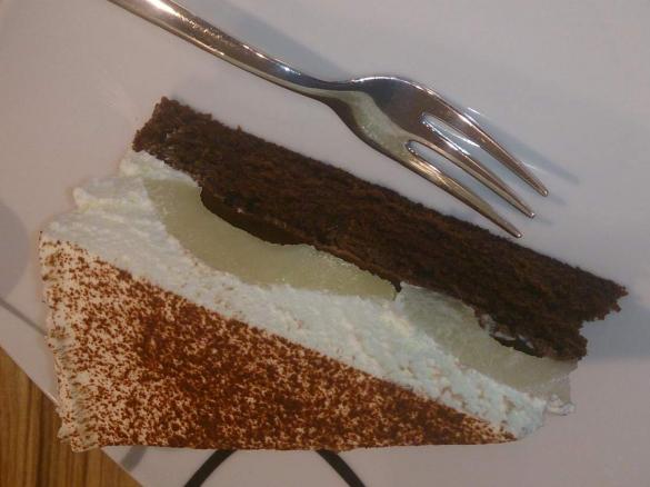 Schoko Birnen Schmand Kuchen