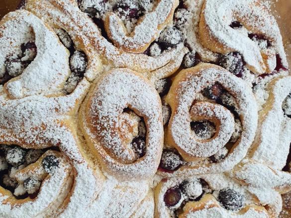 Blaubeeren-Schnecken