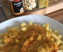 Variation von Rote Linsen-Möhren-Sauce (mit Cashews)