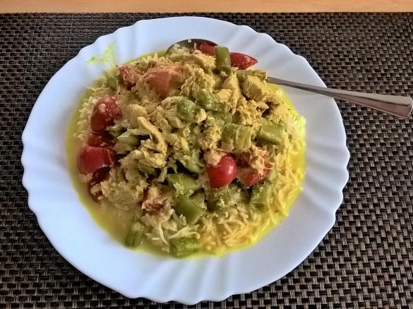 Hähnchencurry mit Reis