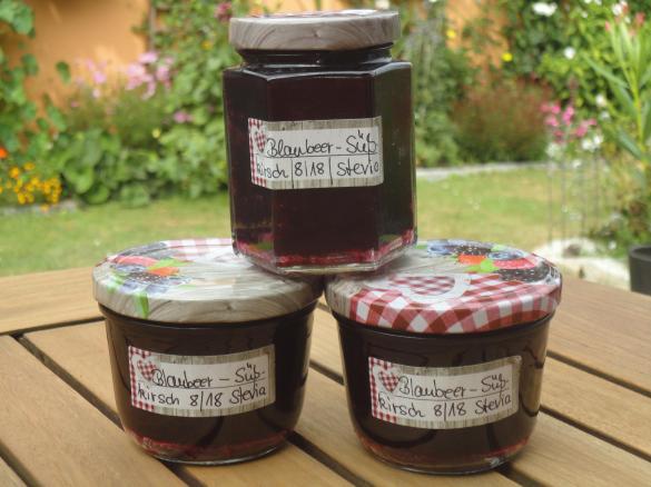 Stevia Blaubeer-Süßkirsch Konfitüre