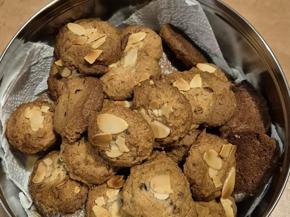 Nougat Mandel Kekse Plätzchen