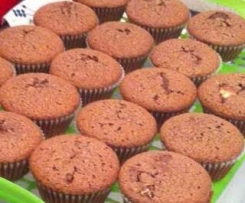 Schokomuffins mit Frischkäsefüllung