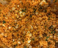 Karottensalat mit Kichererbsen und Feta