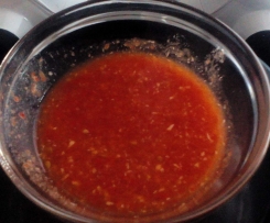 Meerrettich- Tomatensauce