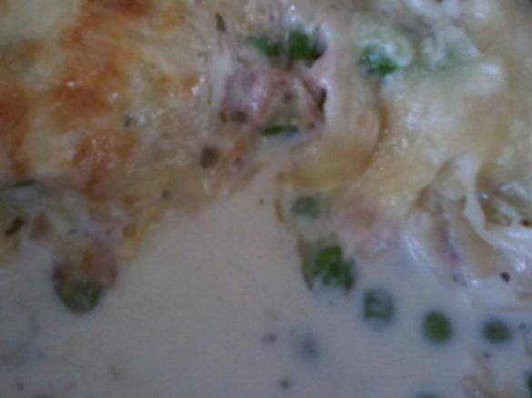 Käse-Sahne-Soße mit Schinken 