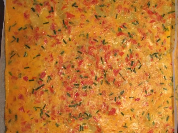 Kartoffel-Paprika-Omelette aus dem Backofen
