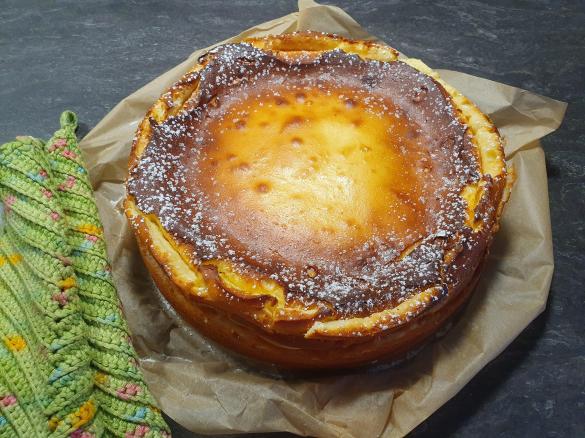 Käsekuchen ohne Boden (ohne Instant-Puddingpulver)