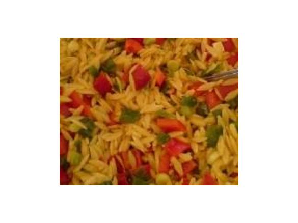 Kritharaki Salat mit Curry