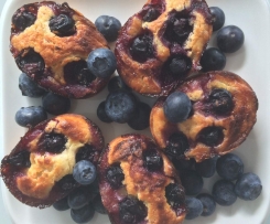 Friands mit Heidelbeeren und Lemon Curd