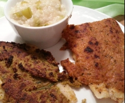 Schollen-Filet mit Pesto-Frischkäsekruste