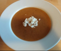 Auberginensuppe mit Paprika - LOW CARB -