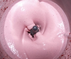 Erdbeereis, Erdbeer-Softeis, Erdbeereis, Softeis, Früchtesofteis, Eis, WW 360° geeignet