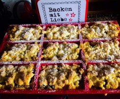 Pflaumenstreuselkuchen in der 9 er Silikonform