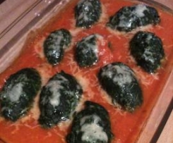 Spinat Gnocchi mit Tomatensosse (Spinatnocken)