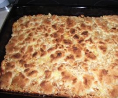 Apfel-Pudding-Streusel Kuchen