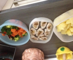 Gedünstetes Gemüse mit Kartoffeln und Pute