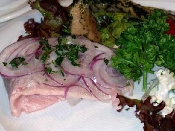 Matjes / Pellkartoffeln / Sauce