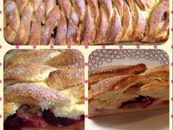 Pflaumen Quark Strudel