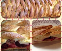 Pflaumen Quark Strudel
