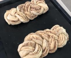 Nusszopf (Variation Zimtschnecken - schwedisch lecker)