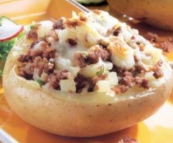 Überbackene Hackkartoffeln