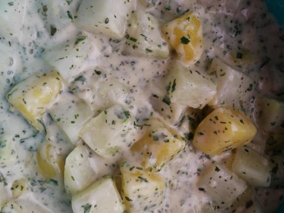 Kohlrabi-Kartoffeln mit Bechamelsauce