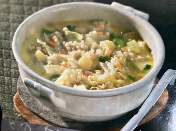 Weißkohl-Graupen-Eintopf