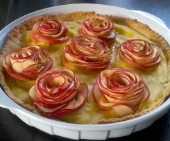 Apfel-Rosen-Tarte