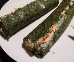 Spinat-Lachs-Rolle
