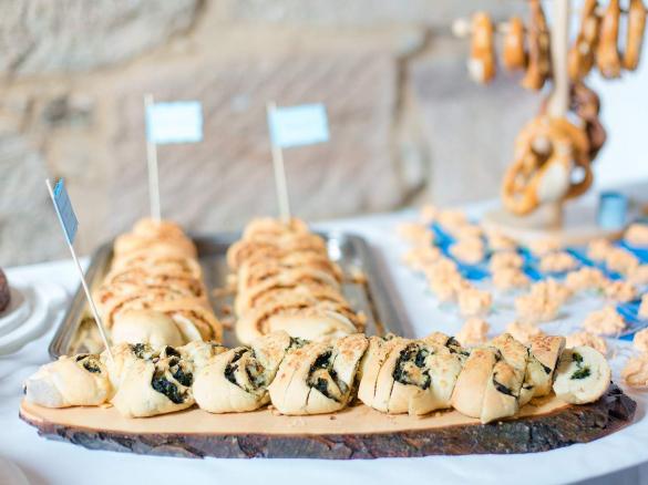 Partyähre Spinat und Pilze - vegetarisch