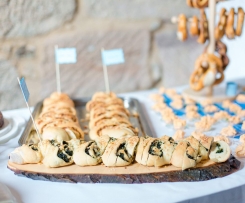 Partyähre Spinat und Pilze - vegetarisch