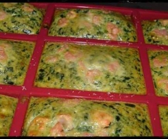 Spinat-Shrimps-Törtchen