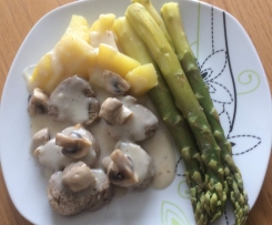 Schweinefilet mit Spargel(od. Gemüse)