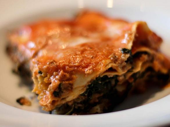 Spinat-Lasagne