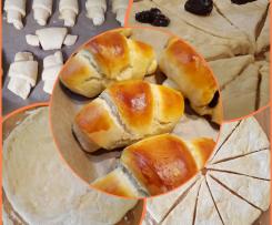 schnelle Hörnchen mit Hefe