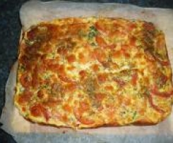 Spinat-Pfannkuchen vom Blech