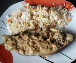 Gefüllte Auberginen mit Hackfleisch