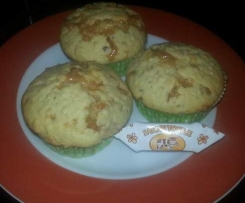 Apfel-Karamell-Muffins - mit Nüssen