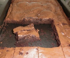 Schokoladenkuchen vom Blech saftig mit Nutella Guss